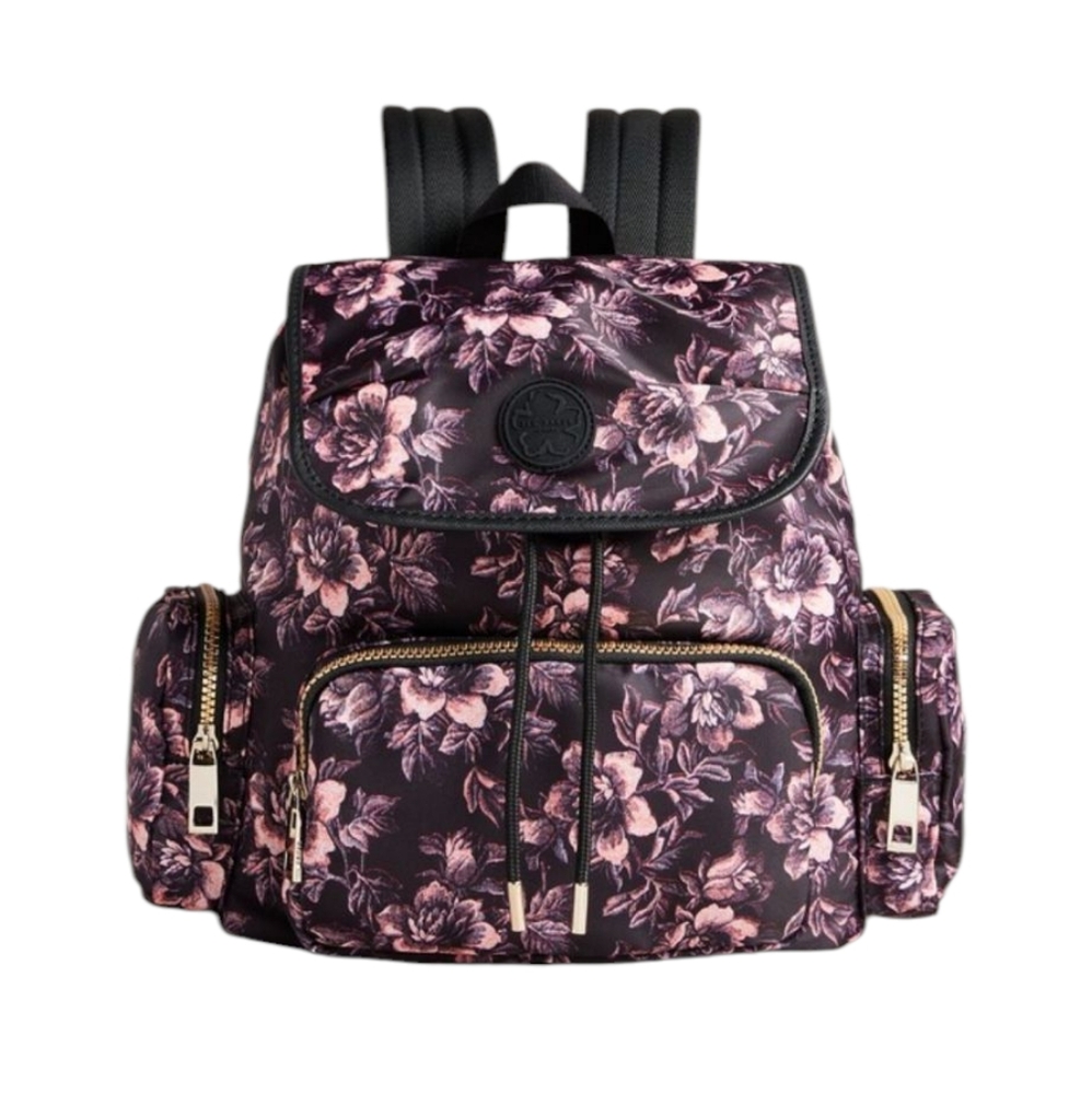 TED BAKER Floral Black and Pink Backpack